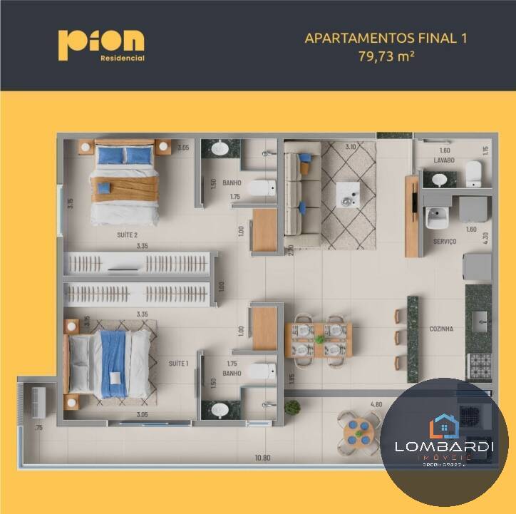 Apartamento, 2 quartos, 78 m² - Foto 7